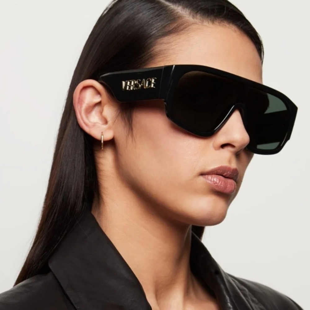 NEW VERSACE WOMEN SHIELD VE4439 GB1/87 NEW SHIELD SUNGLASSES MOD 4439